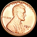 1926-D Lincoln Wheat Penny CHOICE BU RED