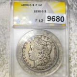 1896-S Morgan Silver Dollar ANACS - F12