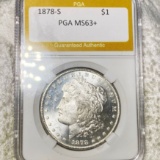 1878-S Morgan Silver Dollar PGA - MS63+