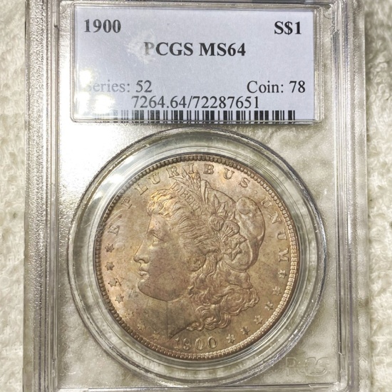 1900 Morgan Silver Dollar PCGS - MS64