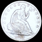 1865-S Seated Half Dollar CLOSELY UNC