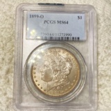 1899-O Morgan Silver Dollar PCGS - MS64