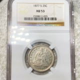 1877-S Washington Silver Quarter NGC - AU53