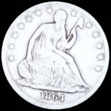 1864 Seated Liberty Half Dollar NICELY CIRCULATED