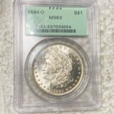 1884-O Morgan Silver Dollar PCGS - MS63