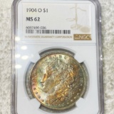1904-O Morgan Silver Dollar NGC - MS62