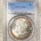 1878-S Morgan Silver Dollar PCGS - MS63