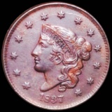 1837  Coronet Head Large Cent CLOSELY UNC
