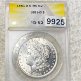 1881-O Morgan Silver Dollar ANACS - MS62