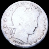 1909-O Barber Silver Quarter NICELY CIRCULATED