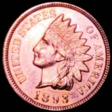 1893 Indian Head Penny GEM BU RED