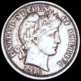 1916 Barber Silver Dime LIGHTLY CIRCULATED