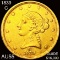 1839-C $5 Gold Half Eagle CHOICE AU