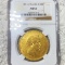 1857-A French Gold 100 Francs NGC - AU53