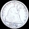 1844-O Seated Liberty Quarter AU+