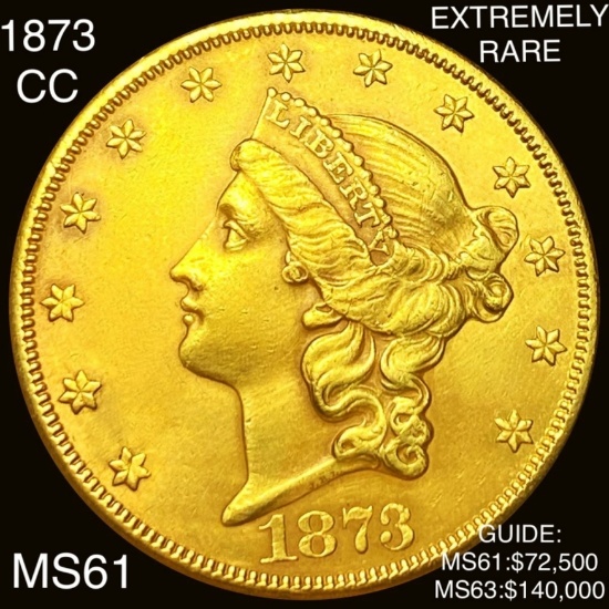 1873-CC $20 Gold Double Eagle UNCIRCULATED