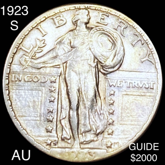 1923-S Standing Liberty Quarter AU