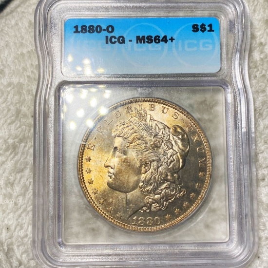 1880-O Morgan Silver Dollar ICG - MS64+