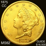 1875-CC $20 Gold Double Eagle UNCIRCULATED