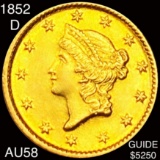 1852-D Rare Gold Dollar CHOICE AU