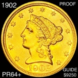1902 $2.50 Gold Quarter Eagle CHOICE PROOF