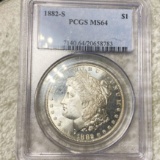 1882-S Morgan Silver Dollar PCGS - MS64