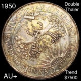 1950 Germany Silver Double Thaler AU+