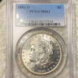 1881-O Morgan Silver Dollar PCGS - MS63