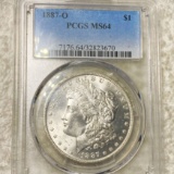 1887-O Morgan Silver Dollar PCGS - MS64