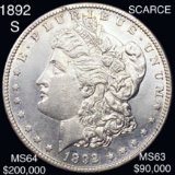 1892-S Morgan Silver Dollar CHOICE BU