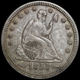 1853 Seated Liberty Quarter LIGHTLY CIRCULATED