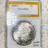 1880-S Morgan Silver Dollar PGA - MS66+