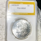 1878 8TF Morgan Silver Dollar PGA - MS62