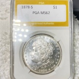 1878-S Morgan Silver Dollar PGA - MS62