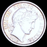 1913 Barber Silver Dime XF