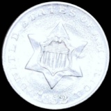 1852 Three Cent Silver UNCIRCULATED