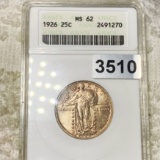 1926 Standing Liberty Quarter ANACS - MS62