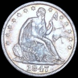 1847-O Seated Half Dollar CLOSELY UNCIRCULATE