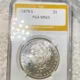 1878-S Morgan Silver Dollar PGA - MS63