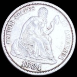 1884 Seated Liberty Dime CLOSELY UNCIRCULATED