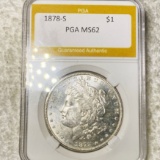 1878-S Morgan Silver Dollar PGA - MS62