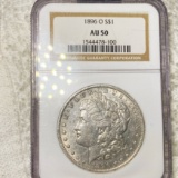 1896-O Morgan Silver Dollar NGC - AU50