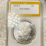 1878-S Morgan Silver Dollar PGA - MS63