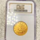 1888-S $10 Gold Eagle NGC - MS61