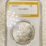 1878-S Morgan Silver Dollar PGA - MS63