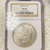 1896-O Morgan Silver Dollar NGC - AU50