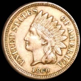 1860 Indian Head Penny NEARLY UNCIRCULATED