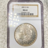 1883-O Morgan Silver Dollar NGC - MS63