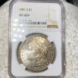 1881-S Morgan Silver Dollar NGC - MS65+