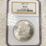 1885-O Morgan Silver Dollar NGC - MS64
